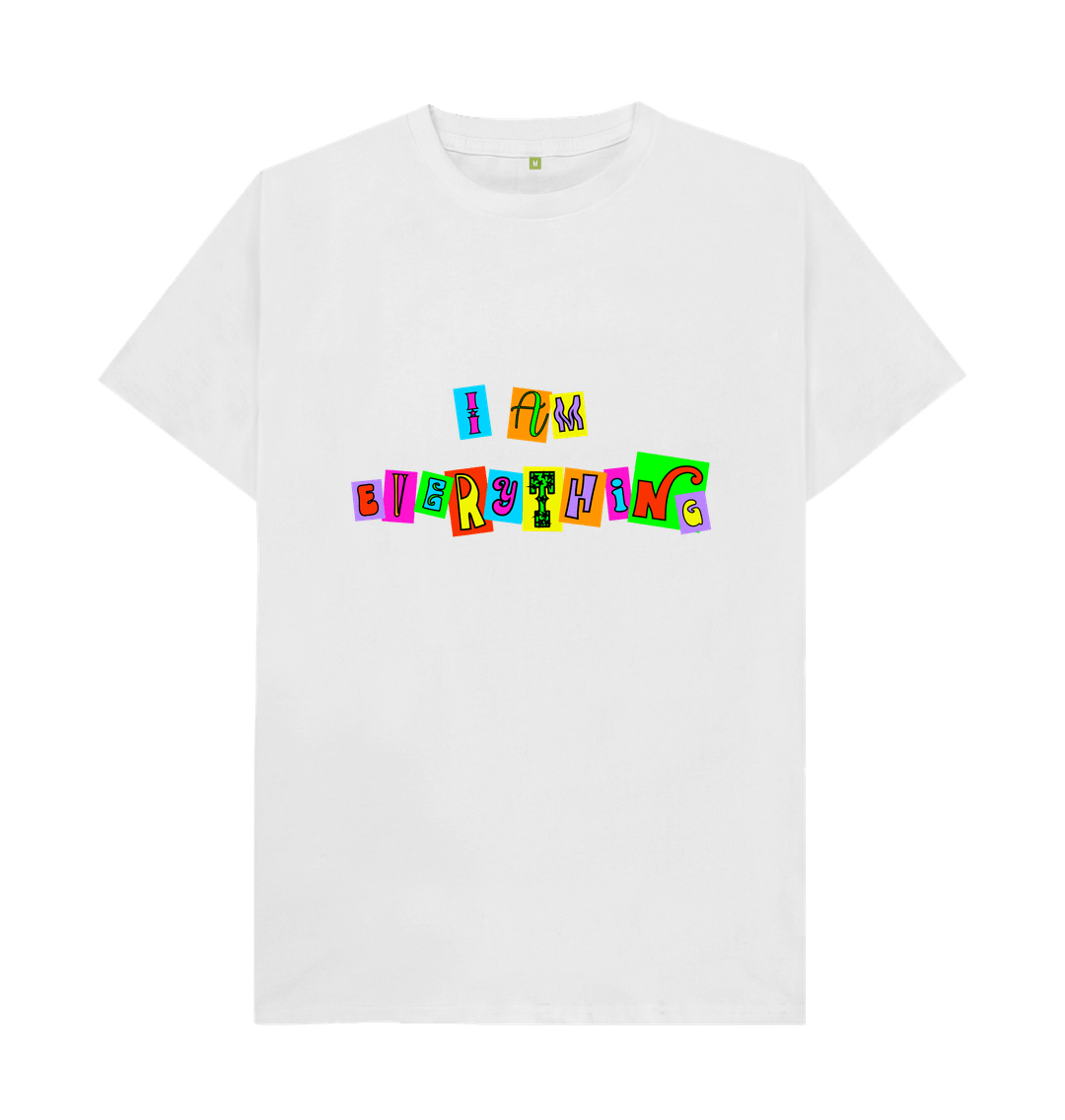 White I AM Organic Unisex Tee