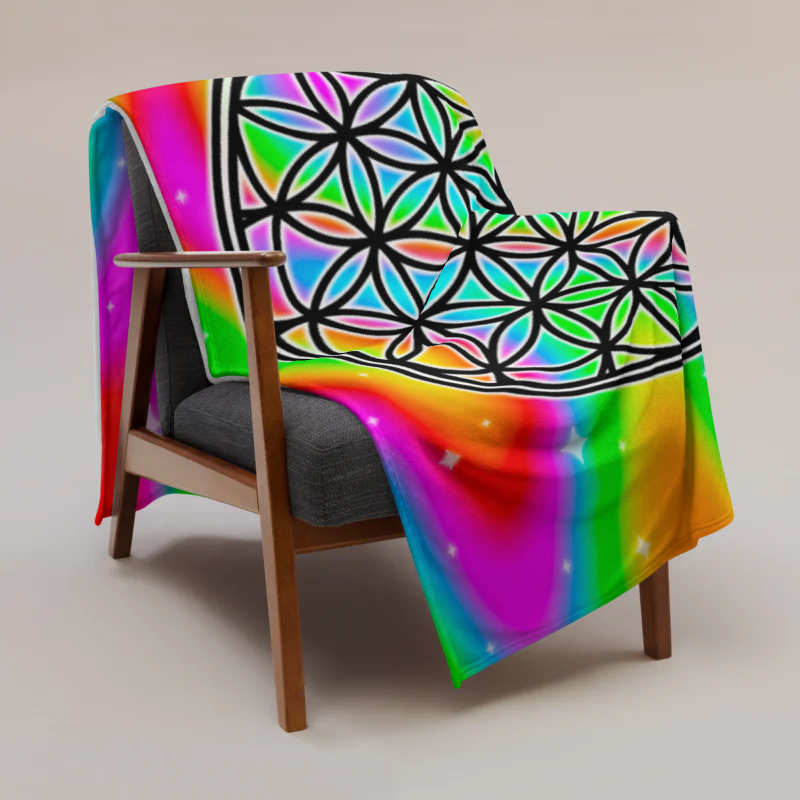 Flower of Life Throw Blanket