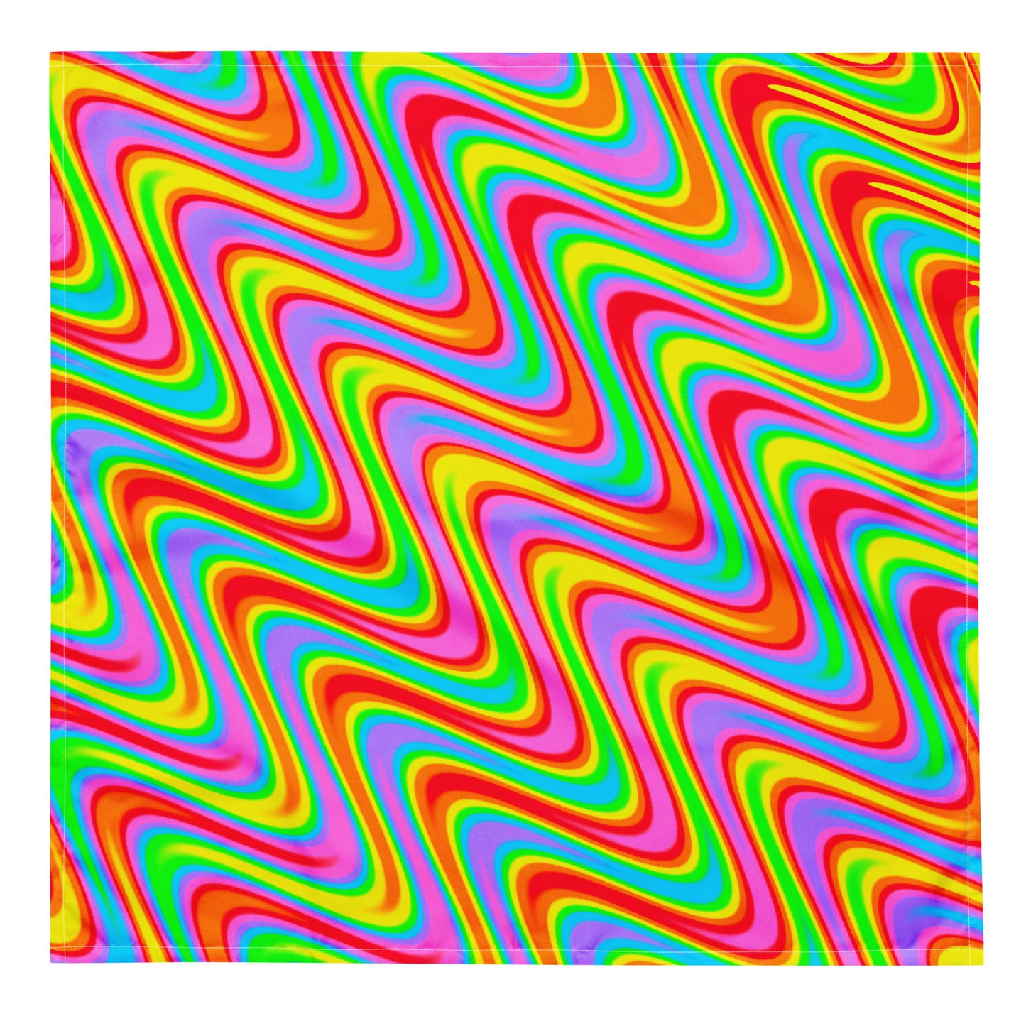 Psychedelic Wave Recycled Bandana