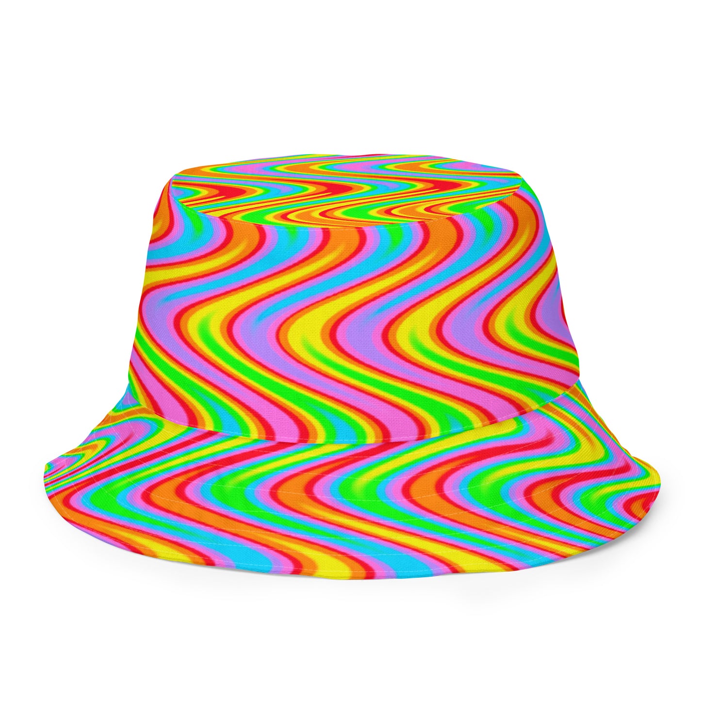 Psychedelic Bloom Reversible Bucket Hat