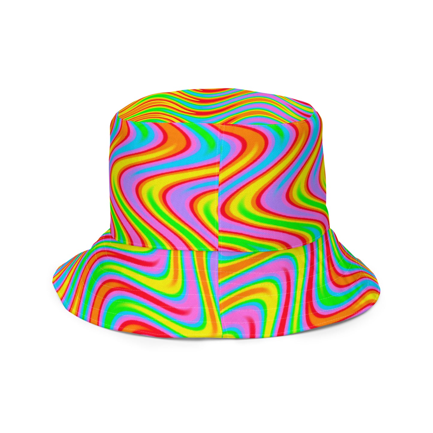 Psychedelic Bloom Reversible Bucket Hat