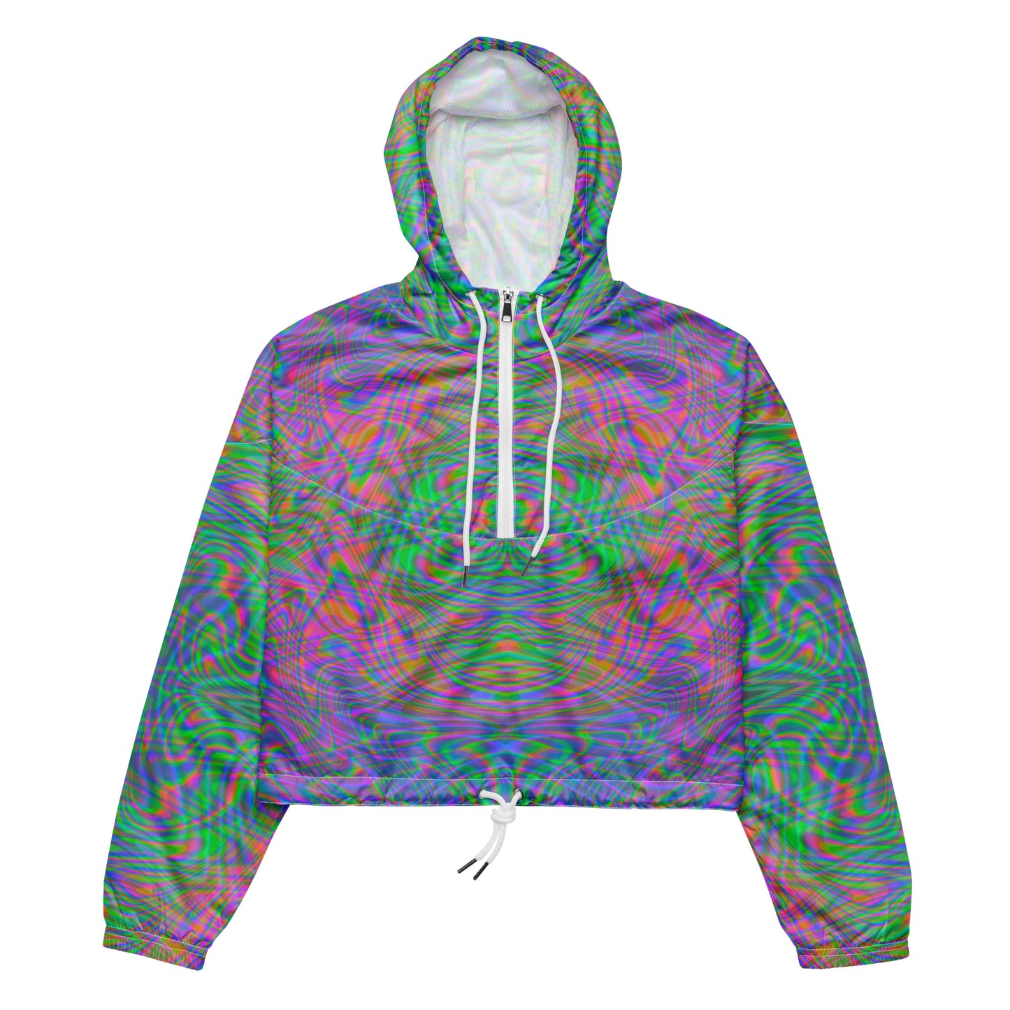 Cosmic Ripple Cropped Windbreaker