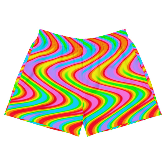 Psychedelic Wave Recycled Athletic Shorts