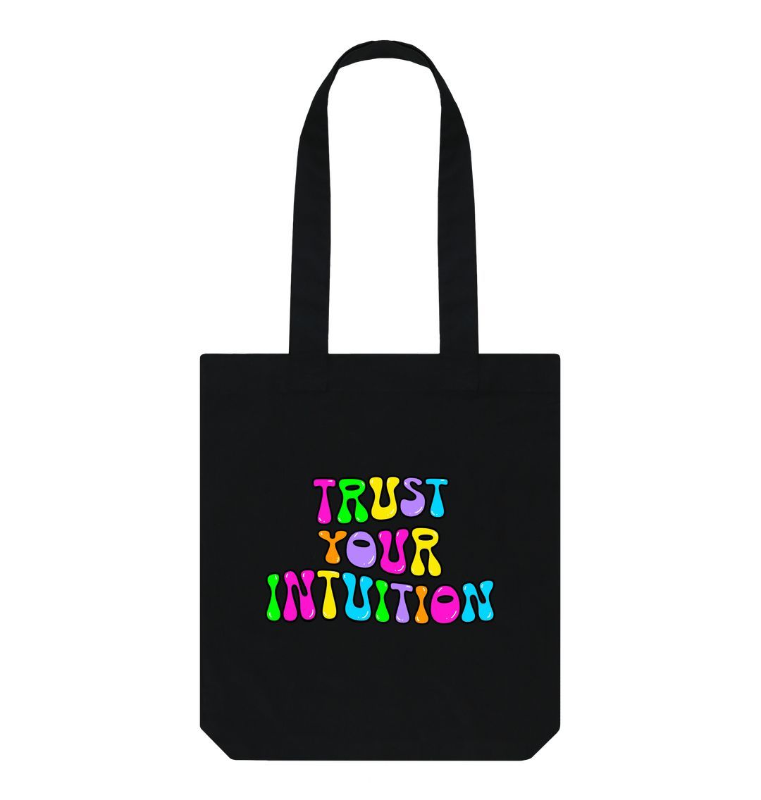 Black Trust Your Intuition Organic Tote