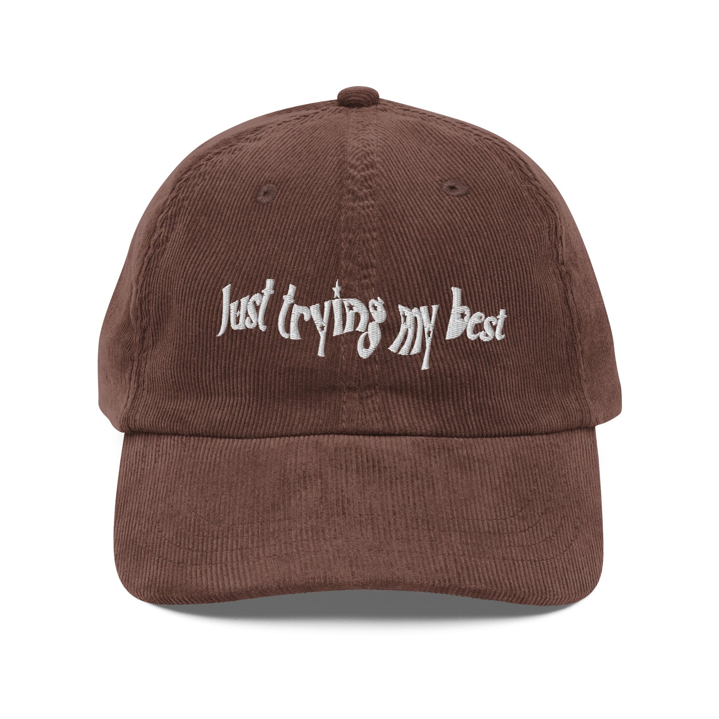 Trying My Best Corduroy Cap