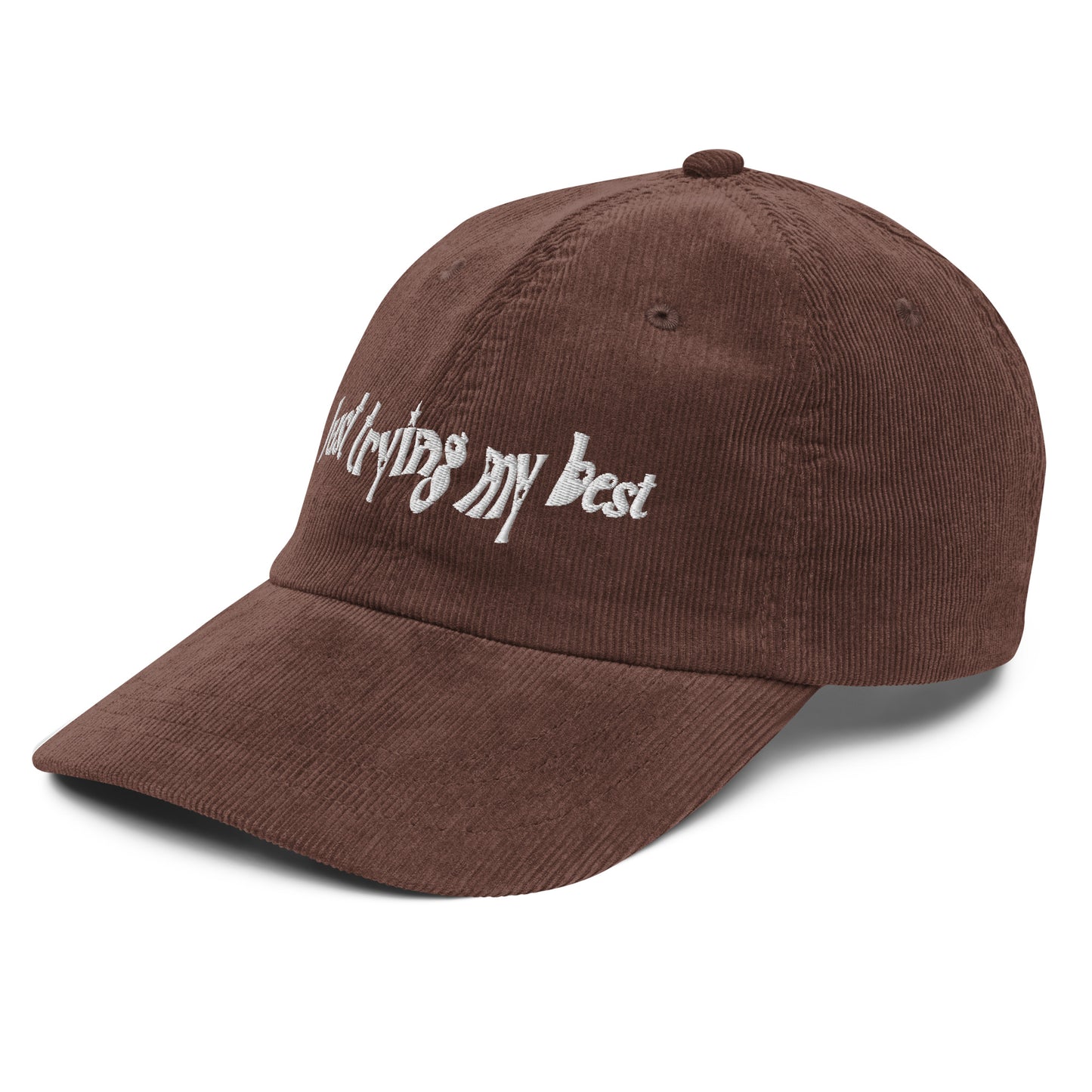 Trying My Best Corduroy Cap