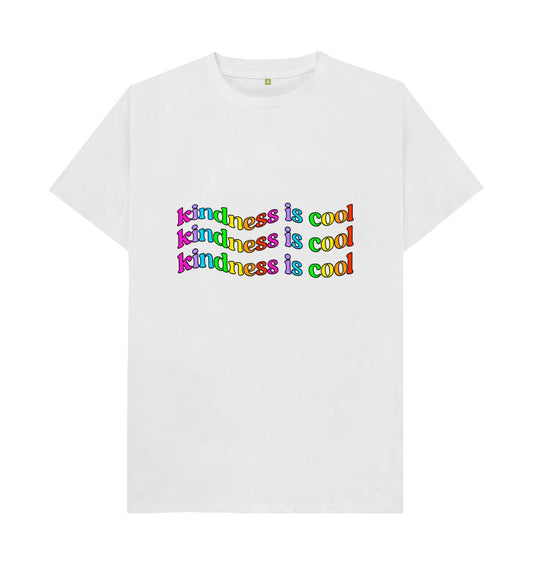 White Kindness is Cool Organic Unisex Tee