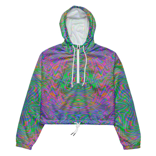 Cosmic Ripple Cropped Windbreaker